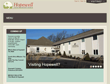 Tablet Screenshot of hopewellumc.org